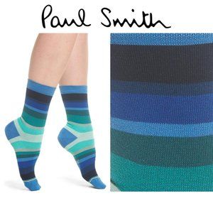 Paul Smith Geraldine Degrade Crew Socks in Blue